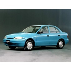 Силиконовая тонировка на статике для Hyundai Accent 1 поколение, седан, X3 (04.1994 - 1999)