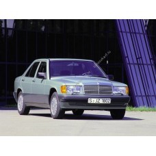 Силиконовая тонировка на статике для Mercedes 190 седан, 1 поколение, 190 (03.1982 - 1994)