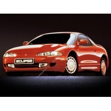 Силиконовая тонировка на статике для Mitsubishi Eclipse купе, 2 поколение, 2G (06.1994 - 1999)