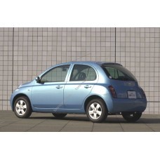 Силиконовая тонировка на статике для Nissan Micra (March) 5 дверей, K12, 3 поколение - 2003-2010