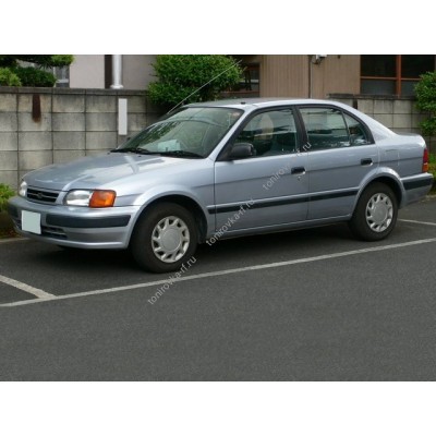Купить силиконовую тонировку на статике для Toyota Corsa седан, 5 поколение, L50 (09.1994 - 2000) можно в магазине Тонировка-РФ.ру